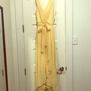David’s Bridal  F19748 Chiffon Faux-Wrap Dress